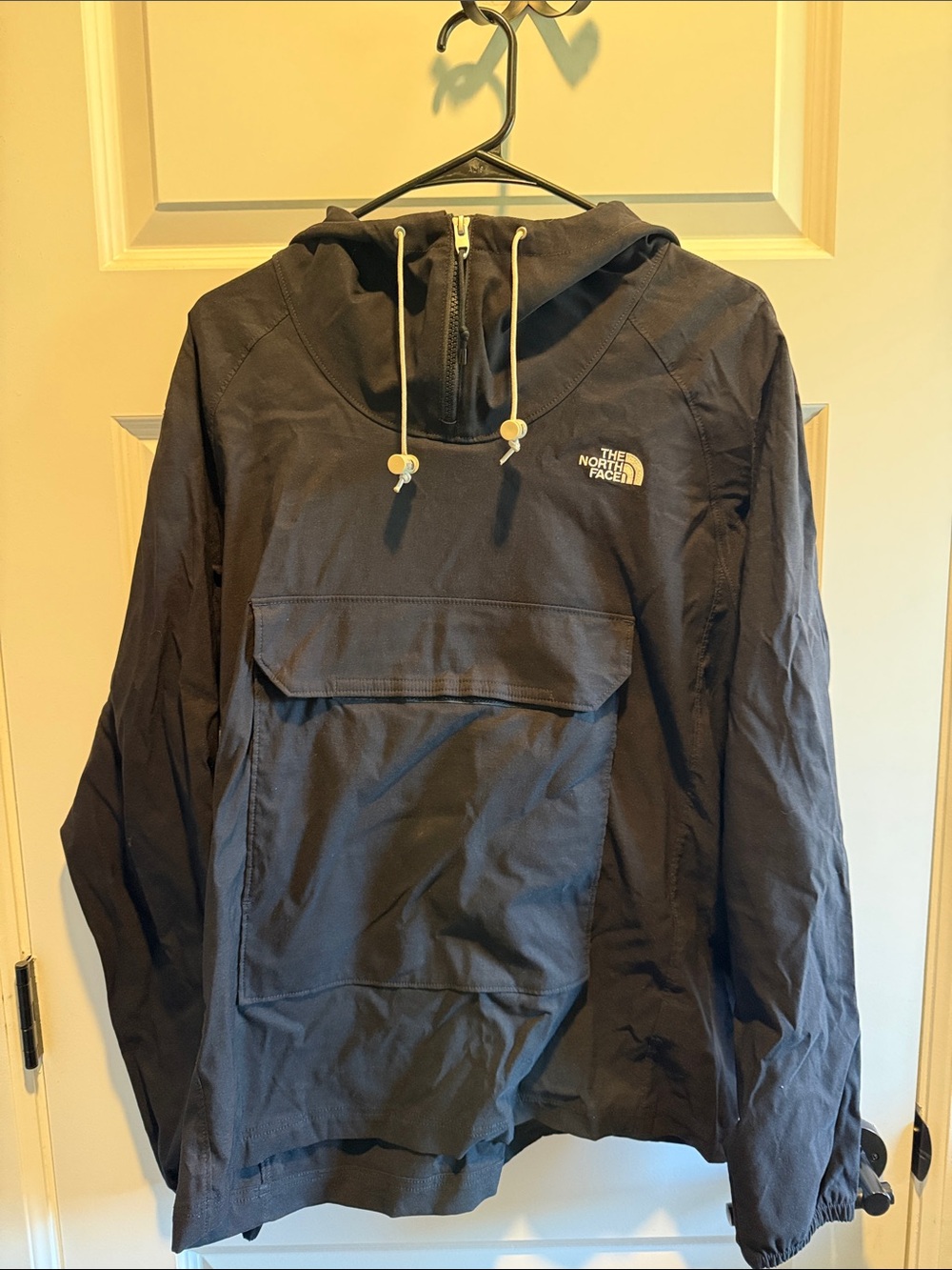 The North Face Black Hooded Pullover Windbreaker